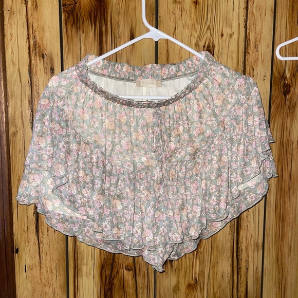 Altar'd State Dresses & Skirts - Altar'd State Pastel High Rise Floral Mini Skirt W/ Built In Shorts